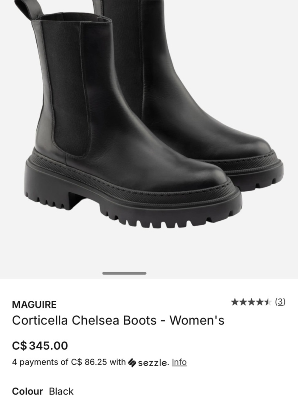 Maguire Corticella Chelsea Boots in Black